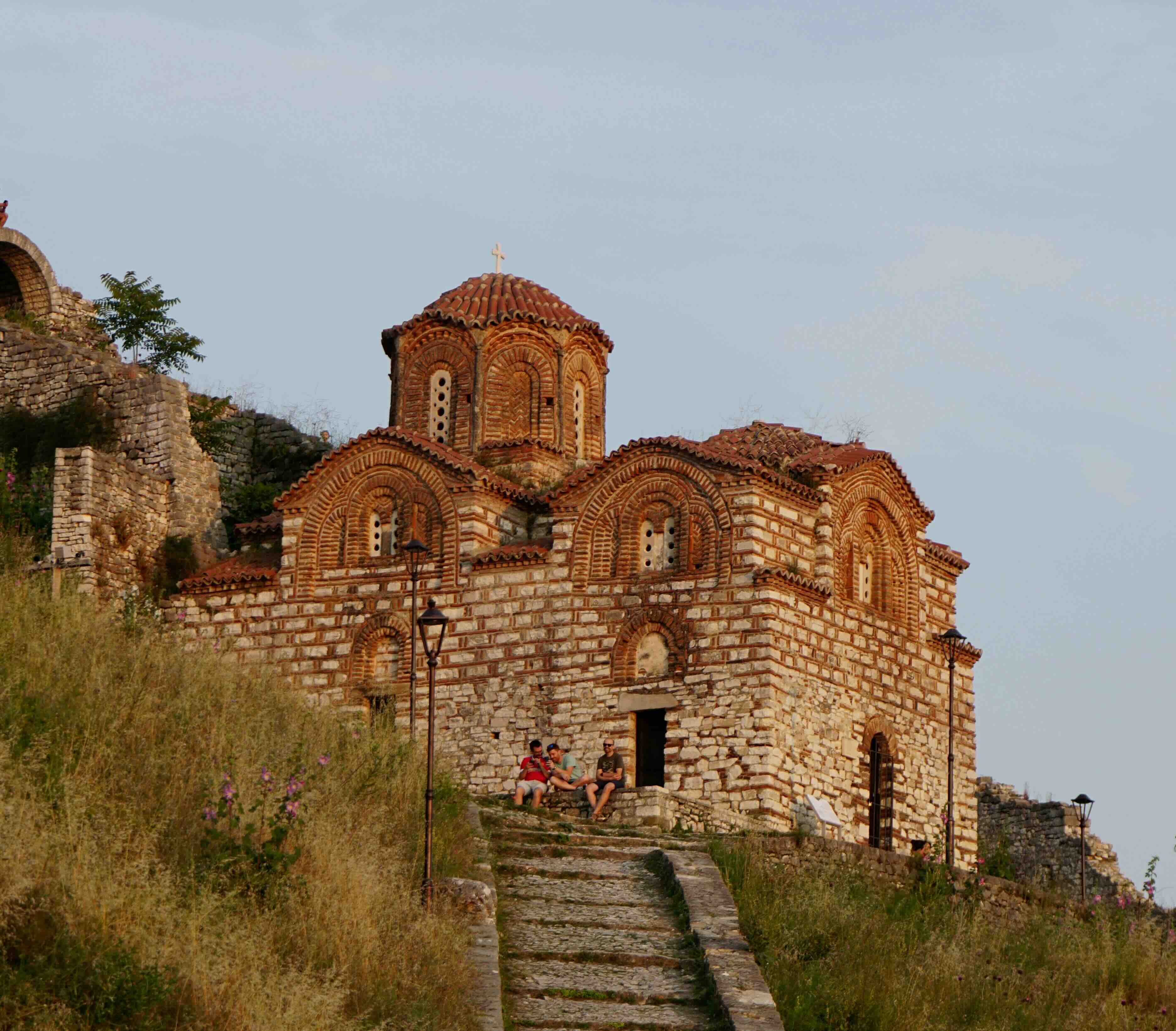 Kasteelheuvel bij zonsondergang