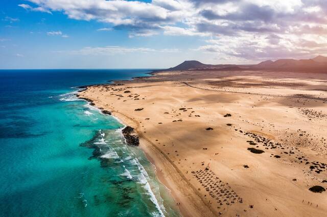 Strand bij Corralejo