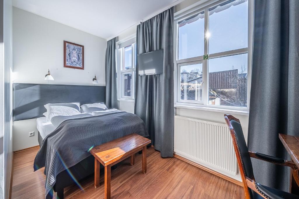 Sauna en hot tub van Hotel Viking