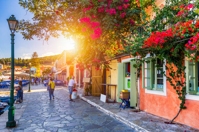 Sfeervol straatje op Kefalonia
