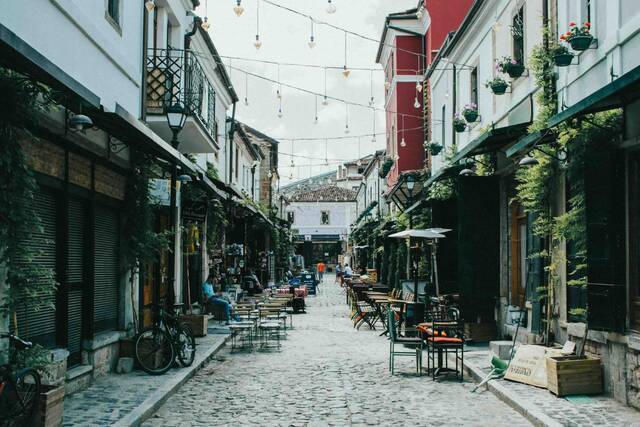 Straatje bij de oude bazaar