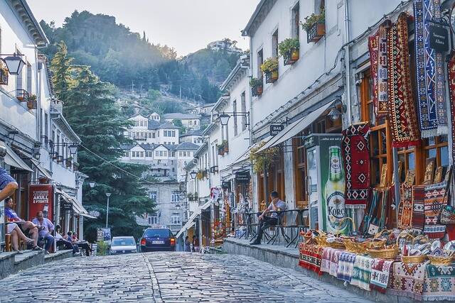 Historische bazaar van Korçë