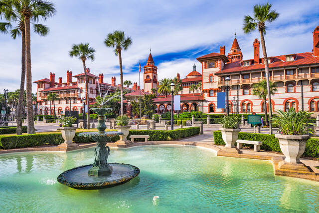Flagler College met fontein in St. Augustine
