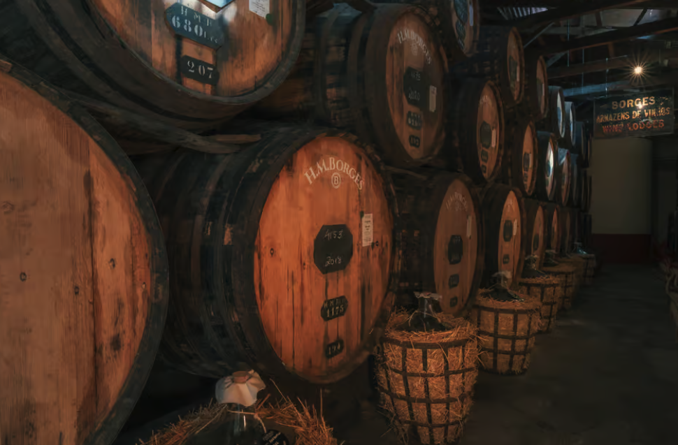 Proeverij van verschillende Madeira-wijnen