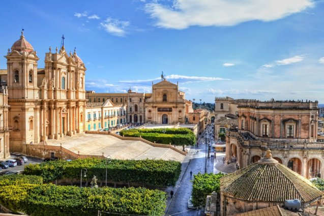 Kathedraal in Noto rondreis Sicilië