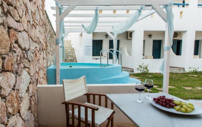 De jakuzi van Hotel Iliada Santorini