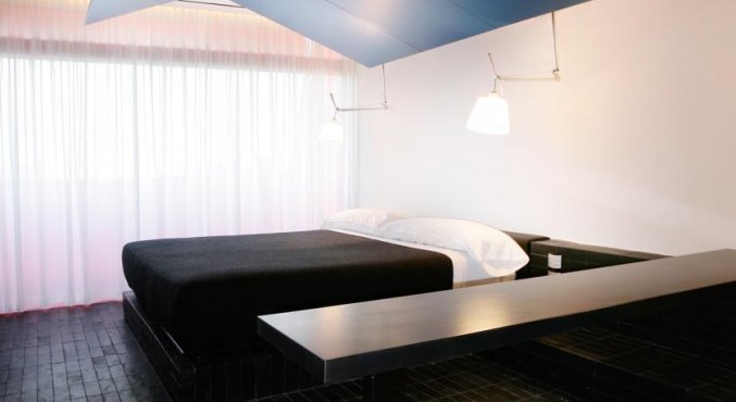 Tweepersoonskamer van Hotel Puerta America in Madrid