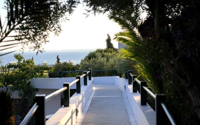 Tuin van Hotel Glavas Inn op Chalkidiki