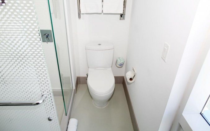 Badkamer van een tweepersoonskamer van Hotel Yotel New York in New York