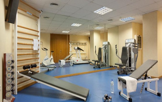 Fitnessruimte van Hotel Senator Parque Central in Valencia