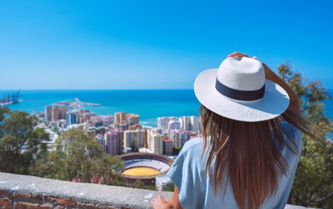 Malaga - Vrouw uitzicht