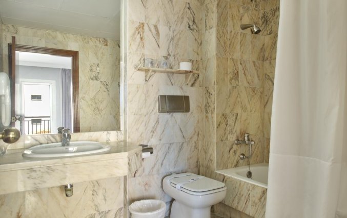 Badkamer van een tweepersoonskamer van Hotel Soho Boutique Las Vegas in Malaga
