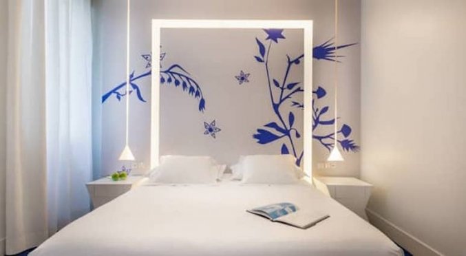 Tweepersoonskamer van Hotel Room Mate Mario in Madrid