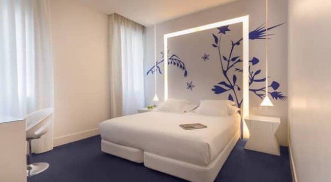 Tweepersoonskamer van Hotel Room Mate Mario in Madrid