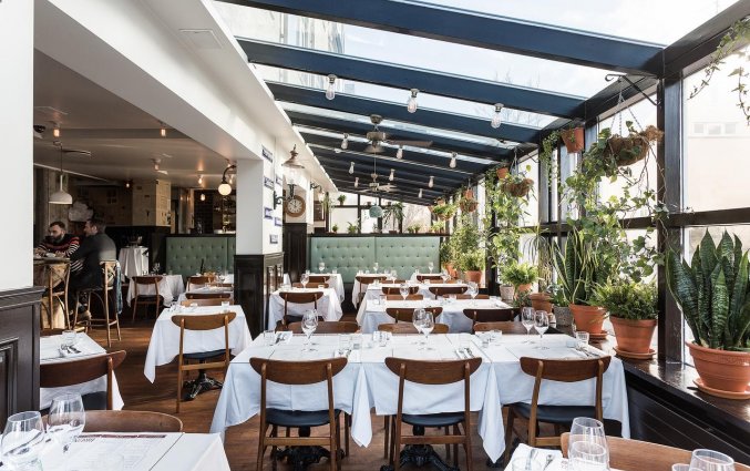 Restaurant van Hotel Odinsve in Reykjavik op IJsland