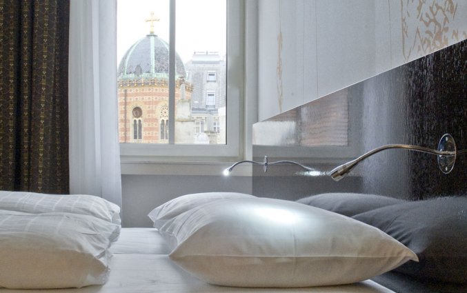 Tweepersoonskamer van Boutique Hotel Alma in Wenen