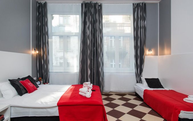 Slaapkamer van een appartement van appartementen Happy Tower Krakow in Krakau