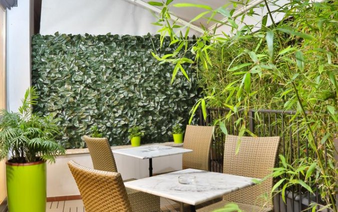 Terras van hotel Astoria in Milaan