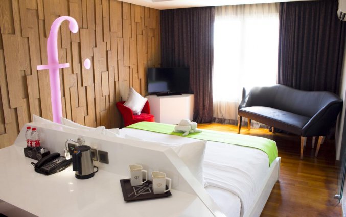 Tweepersoonskamer van Hotel Fashion Legian op Bali