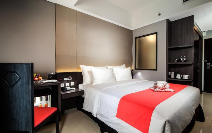 Tweepersoonskamer van Hotel Fashion Legian op Bali