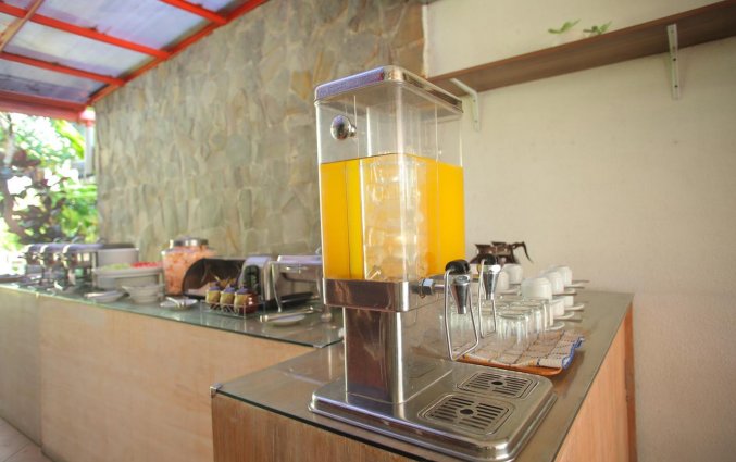 Ontbijtbuffet van Hotel Spazzio op Bali