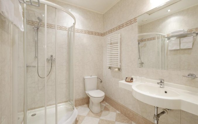 Badkamer van een tweepersoonskamer van Hotel Hetman in Warschau