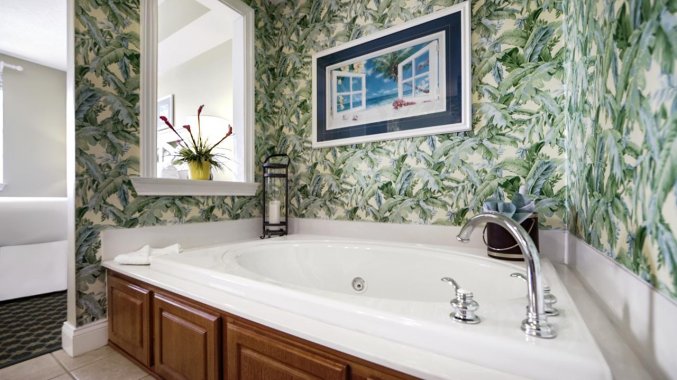 Badkamer van resort Calypso Cay Villas