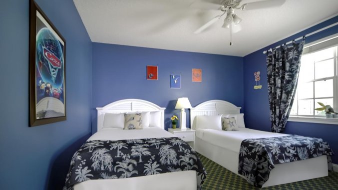 Tweepersoonskamer van resort Calypso Cay Villas