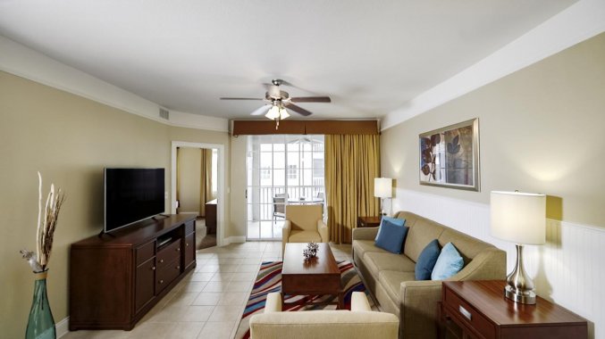 Woonkamer van resort Calypso Cay Villas