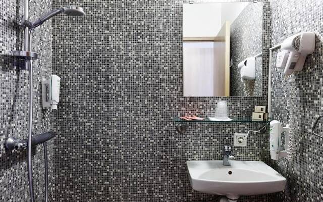 Badkamer van hotel Fosshotel Lind