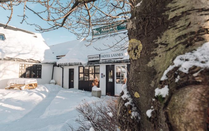 Gebouw van Hotel Laxnes op IJsland