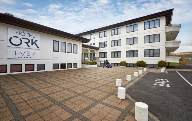 Gebouw van Hotel Ork op IJsland
