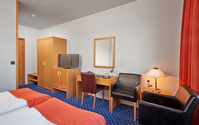Tweepersoonskamer van Hotel Ork op IJsland