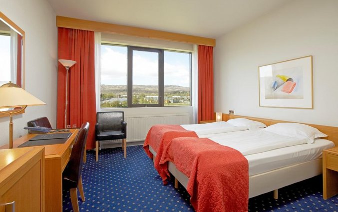 Tweepersoonskamer van Hotel Ork op IJsland