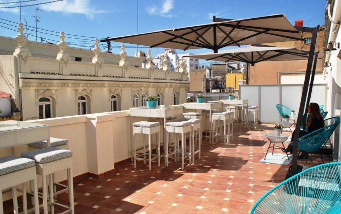 Terras van Hotel Vincci Lys in Valencia