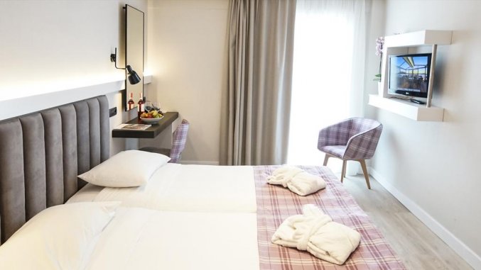 Tweepersoonskamer van hotel Athens Cypria