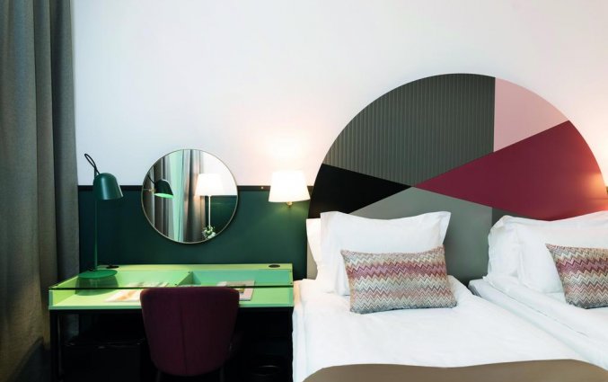 Tweepersoonskamer van Hotel Elite Carolina Tower in Stockholm