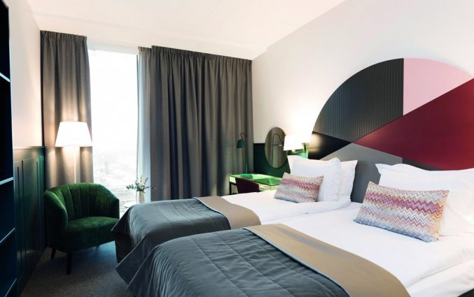 Tweepersoonskamer van Hotel Elite Carolina Tower in Stockholm