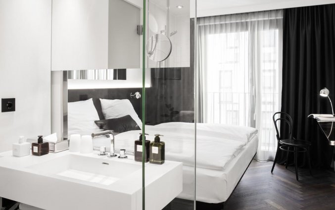 Tweepersoonskamer van Hotel AMANO Grand Central in Berlijn