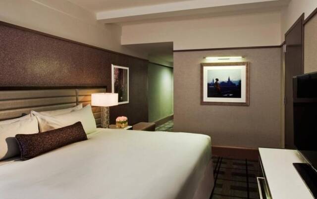 Slaapkamer van Hotel Park Central in New York