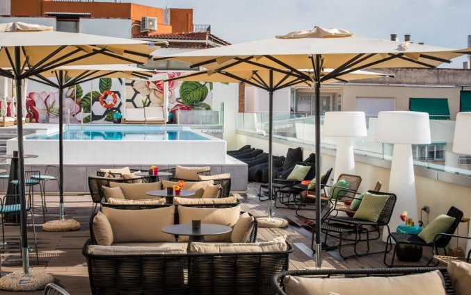 Terras van hotel NYX in Madrid