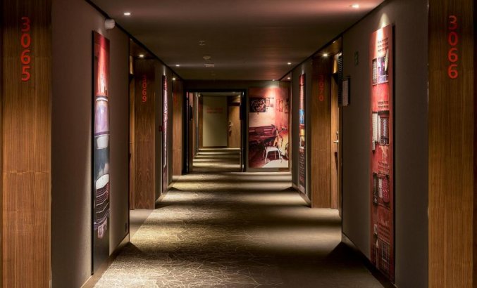 Gangen van hotel Radisson Blu Carre Eden in Marrakech