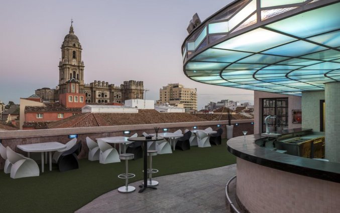 Dakterras van hotel Room Mate Larios in Malaga