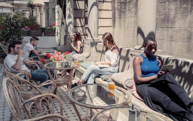 buitenterras van casa gracia