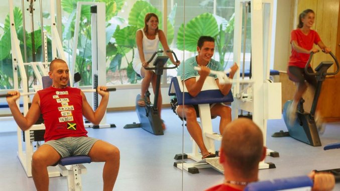 Fitnessruimte van Hotel Florida Park in Costa Brava