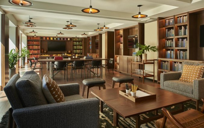 bibliotheek van hotel Arlo Soho New York