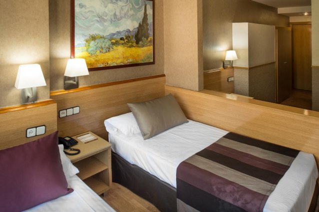 Tweepersoonskamer van Hotel Catalonia Park Güell in Barcelona