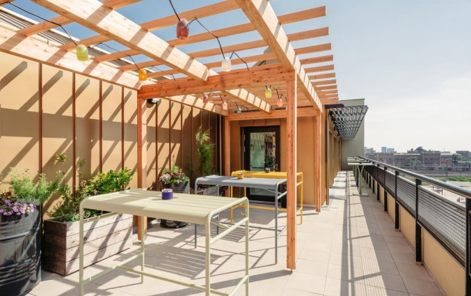 Dakterras van Hotel Schani Wien in Wenen