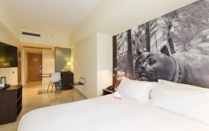 Tweepersoonskamer van Hotel Expo in Barcelona