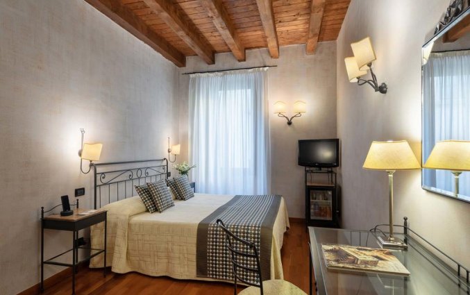 Tweepersoonskamer van hotel Marco Polo Verona